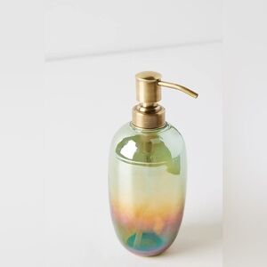 ISO Listing - Anthropologie DESERT SUN BATH glass gold ember soap pump